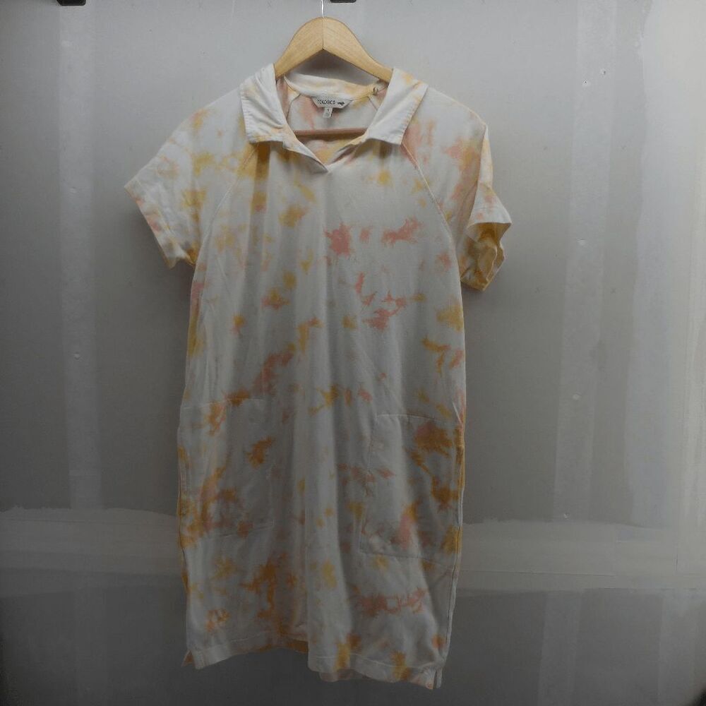 Toad&Co Yerba Rugby Dress Size Small Gooseberry Tie Dye‎ Organic Cotton